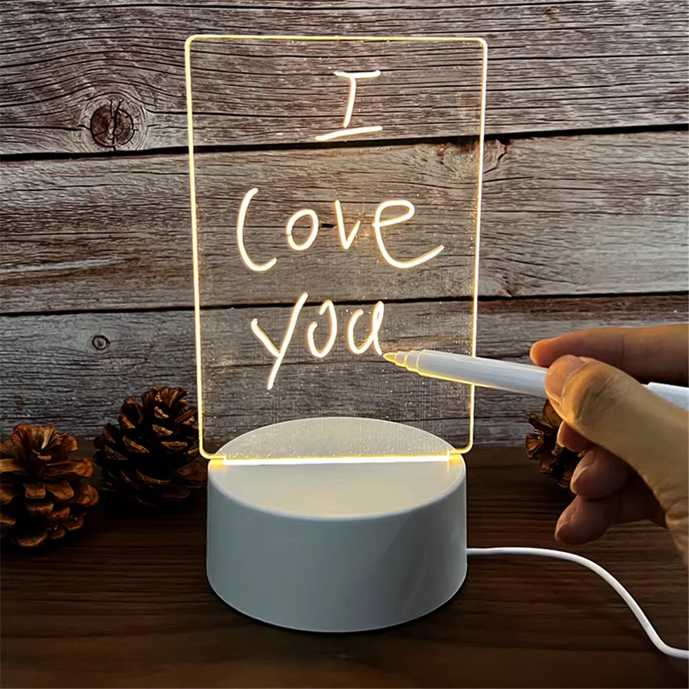 USB LED Acrylic Light Message Board