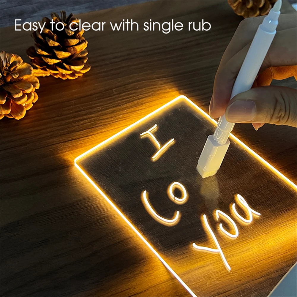 USB LED Acrylic Light Message Board